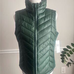 Calvin Klein Dark Green Quilted Vest